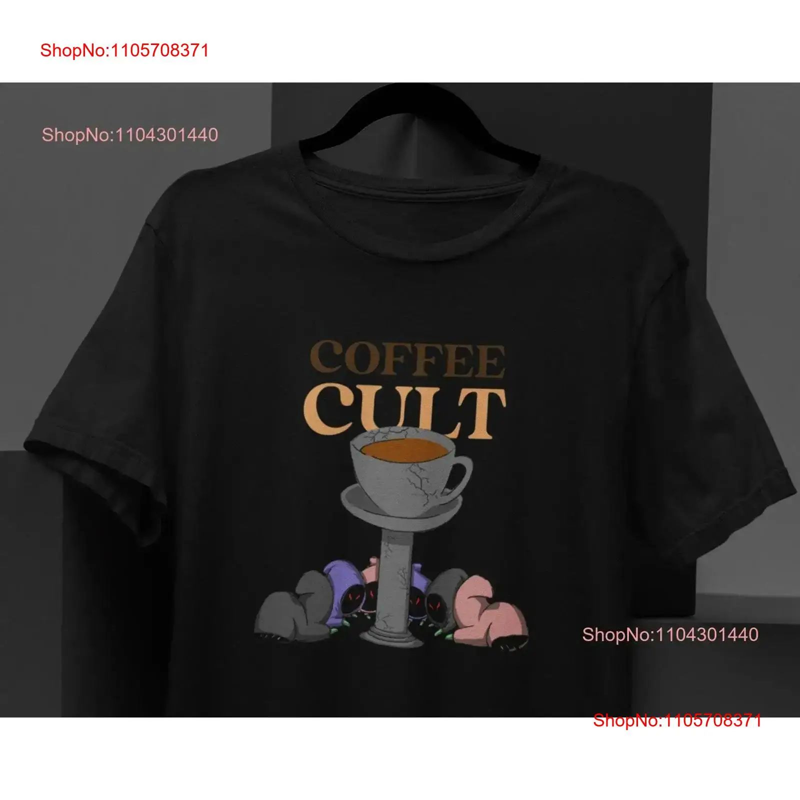 Quirky Vintage Fashion - Koffie Cult T-Shirt Leuk Uniek Grappige