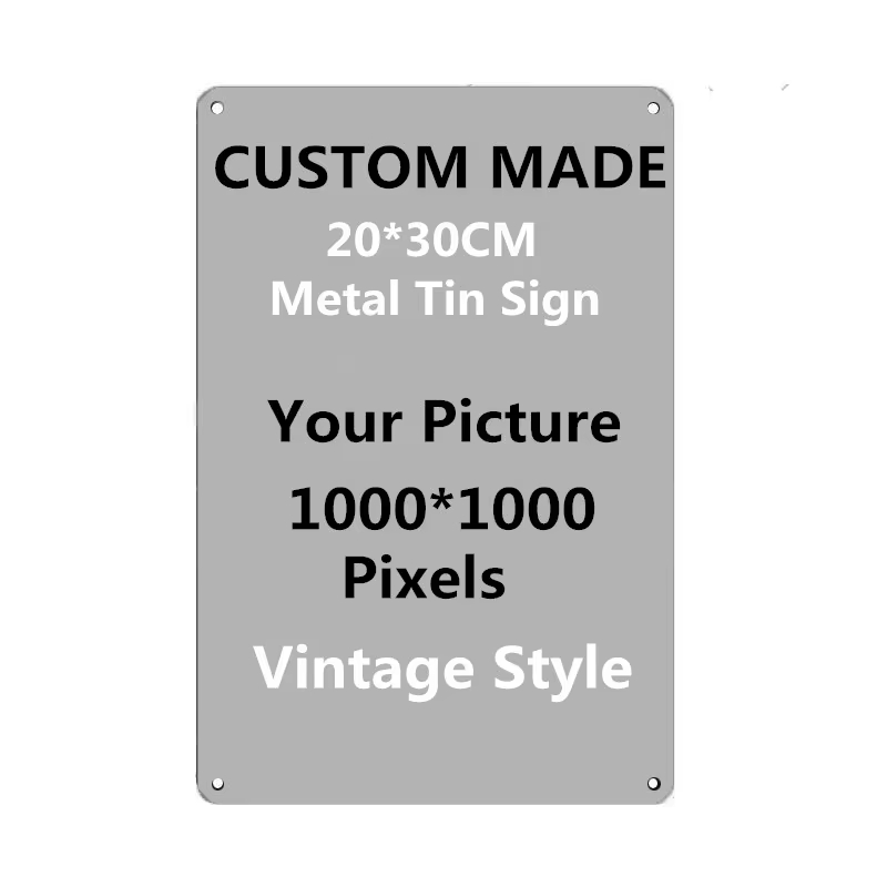 Vintage Fashion Plates - Gepersonaliseerde metalen blikken bord op maat,