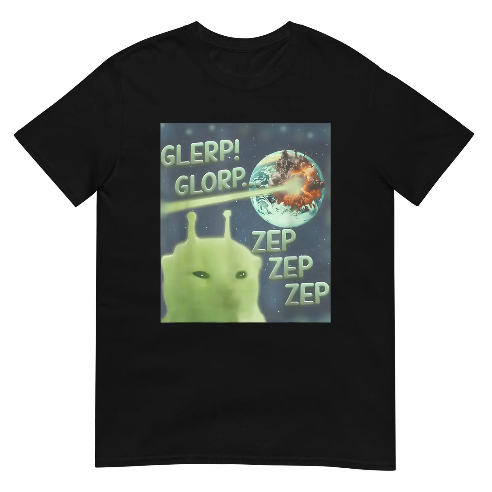 Quirky Vintage Fashion - Glerp Glorp shirt, leuk grafisch T-shirt