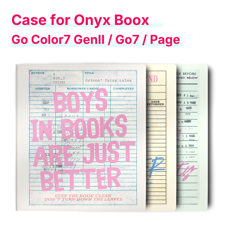 Vintage Fashion Library - Murmelo Magnetische Hoes voor Boox Go