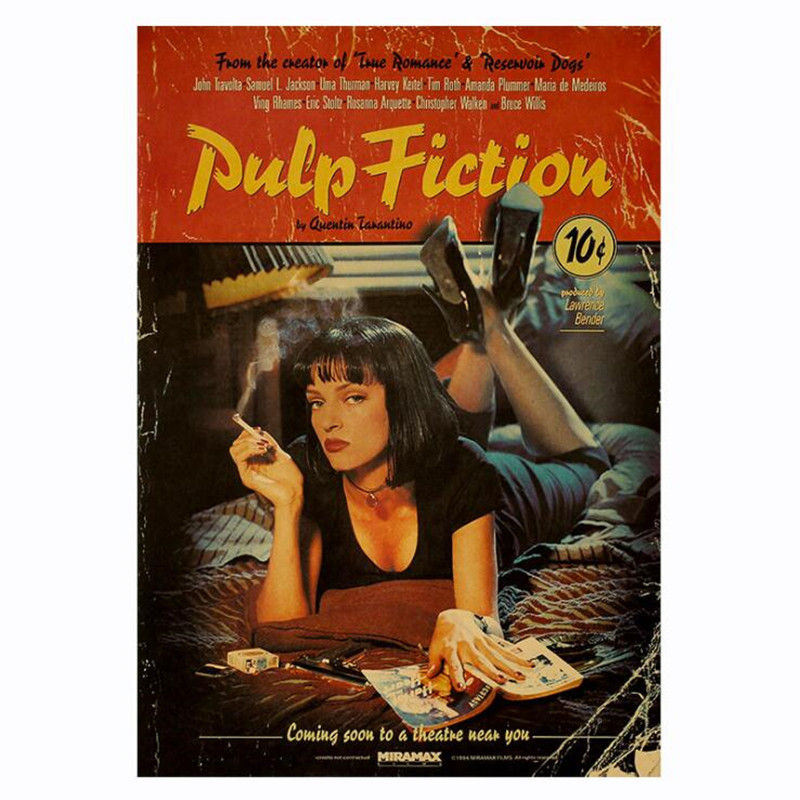 Vintage Fashion Wallpaper - Pulp Fiction Vintage Poster Retro Nostalgie
