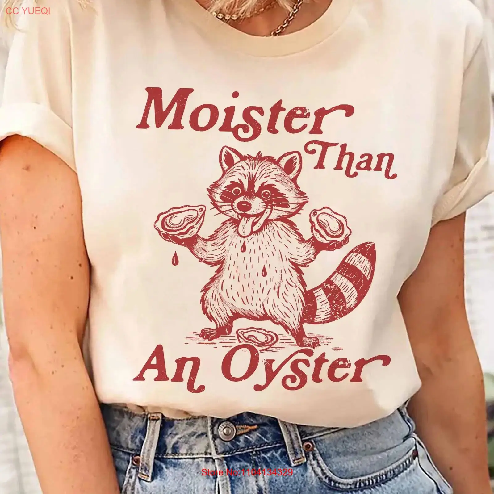 Quirky Vintage Fashion - Vochtiger dan een oester T-shirt Trendy