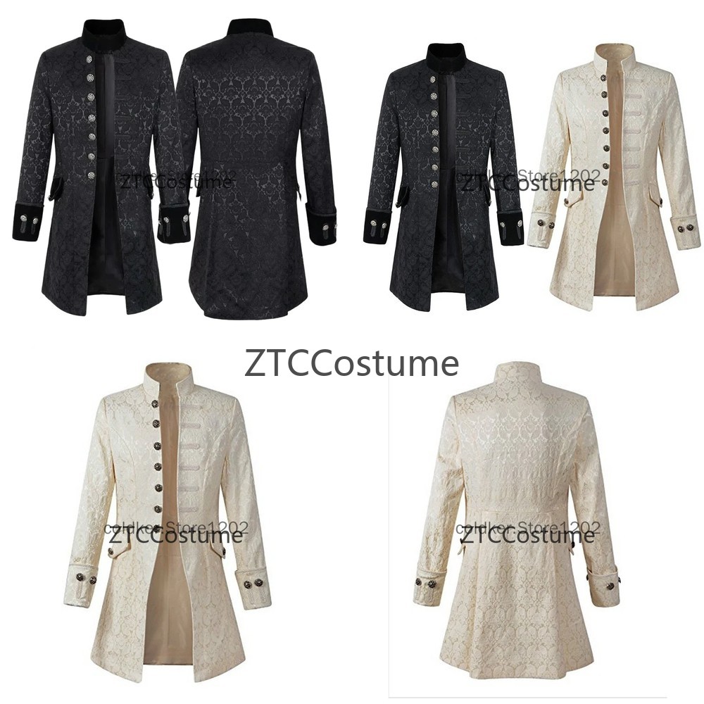 Vintage Fashion Jacket - Steampunk Victoriaanse Prins Overjas Middeleeuwse Renaissance
