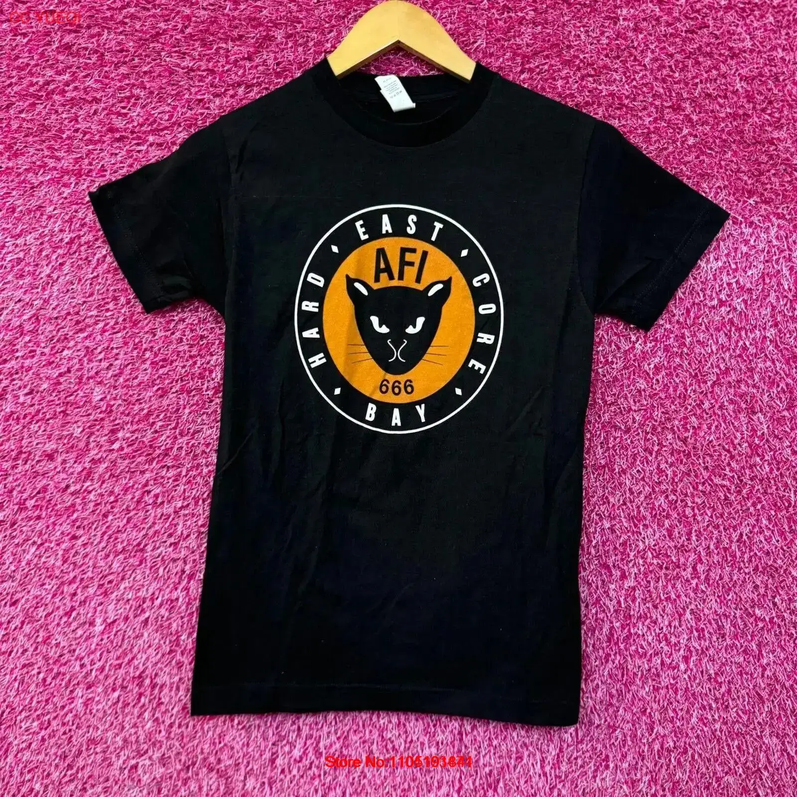 Vintage Fashion Logos - AFI Cat-logo T-shirt maat X Klein