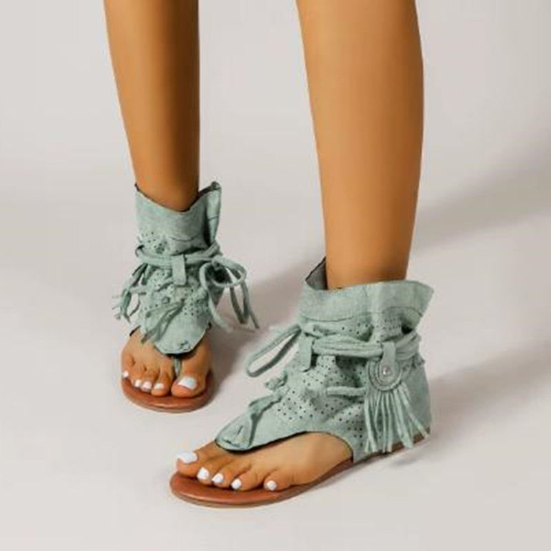 Vintage Fashion Ladies - Luxe sandalen 2026 retro gladiator dames