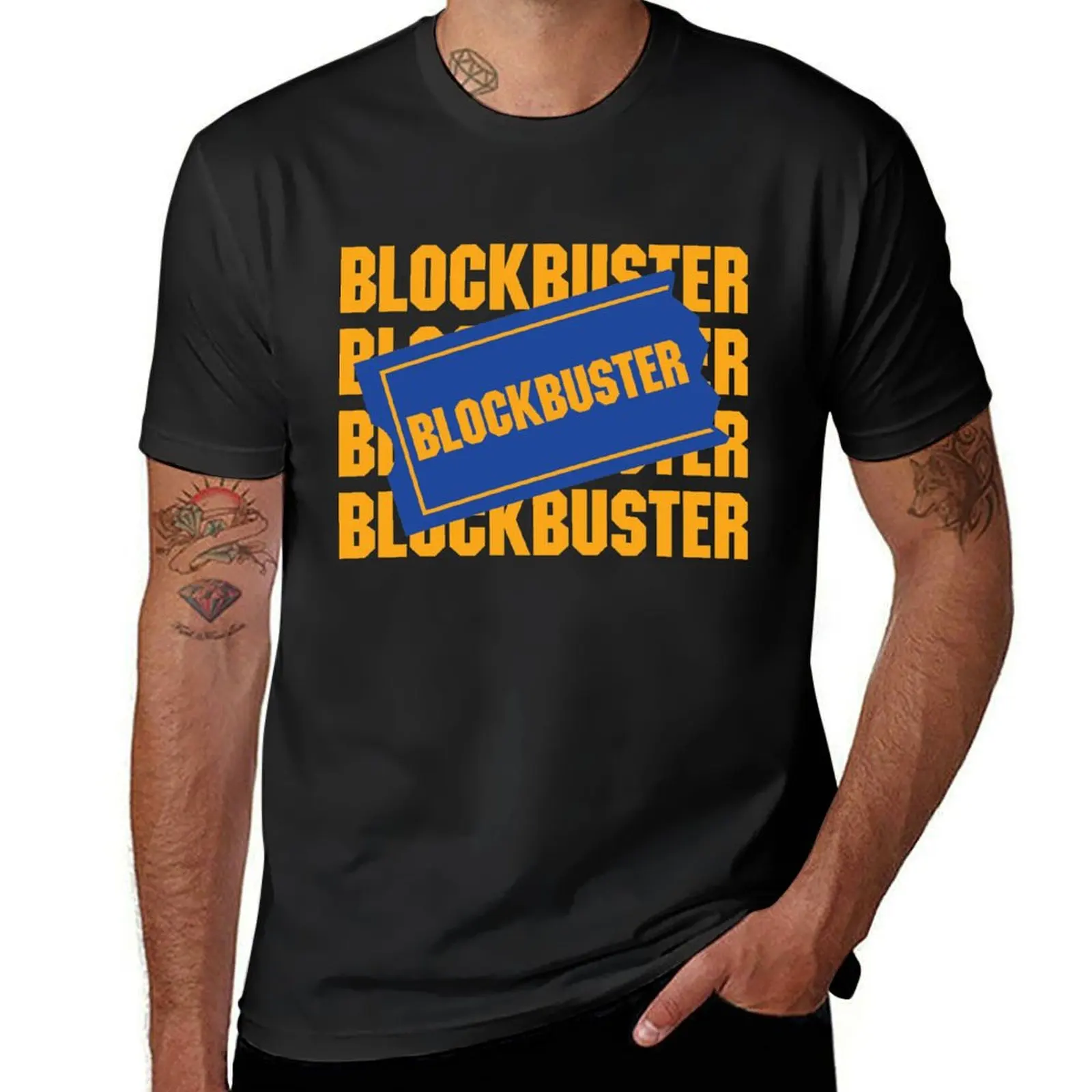 Vintage Fashion Rental - Blockbuster Video Verhuur Winkel Logo T-Shirt