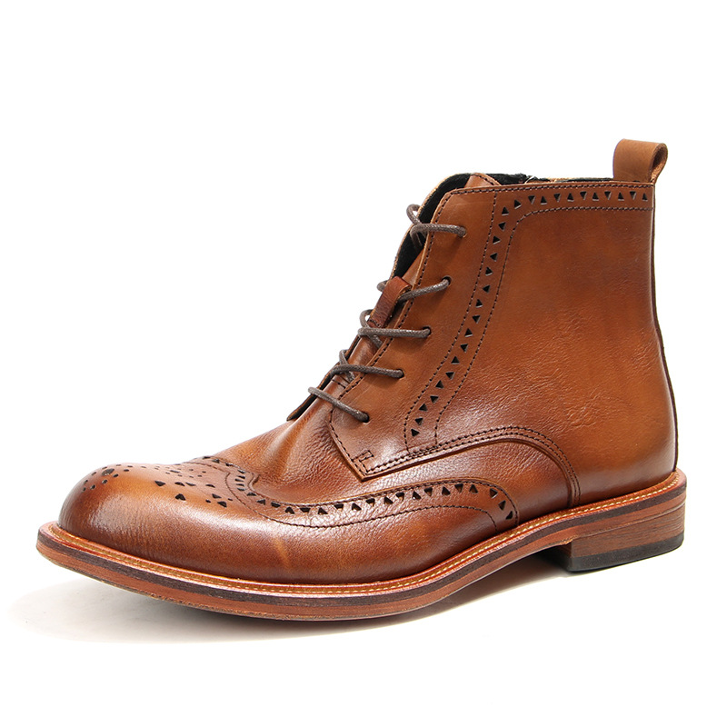 Vintage Fashion Mens - Vintage heren enkel Chelsea laarzen luxe