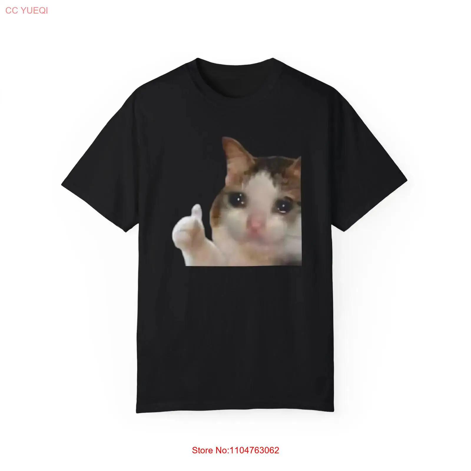 Quirky Vintage Fashion - Thumbs Up Cat Meme T-shirt Grappige