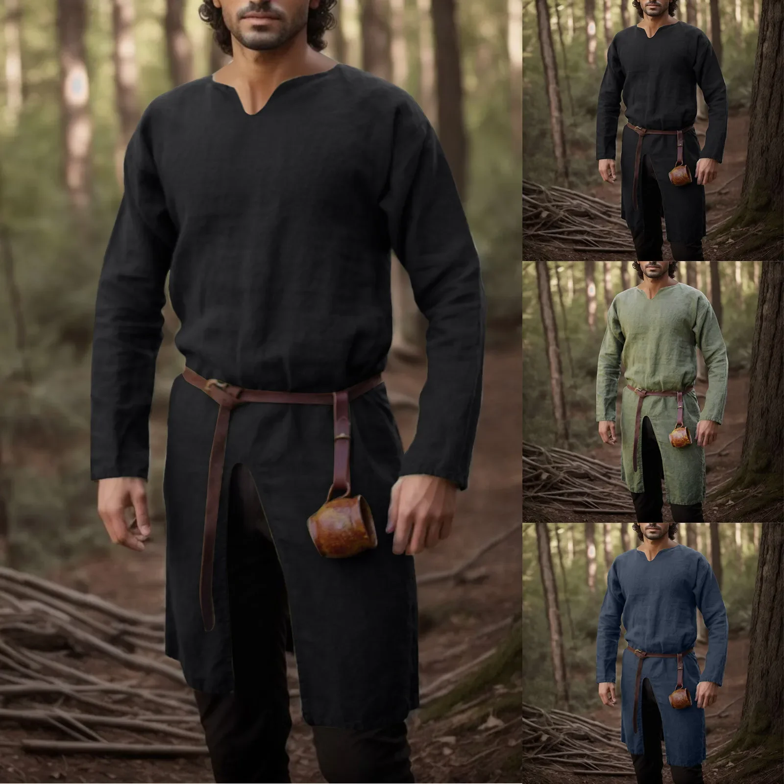 Vintage Fashion Jacket - Middeleeuwse Renaissance Retro Shirt Tops Tuniek