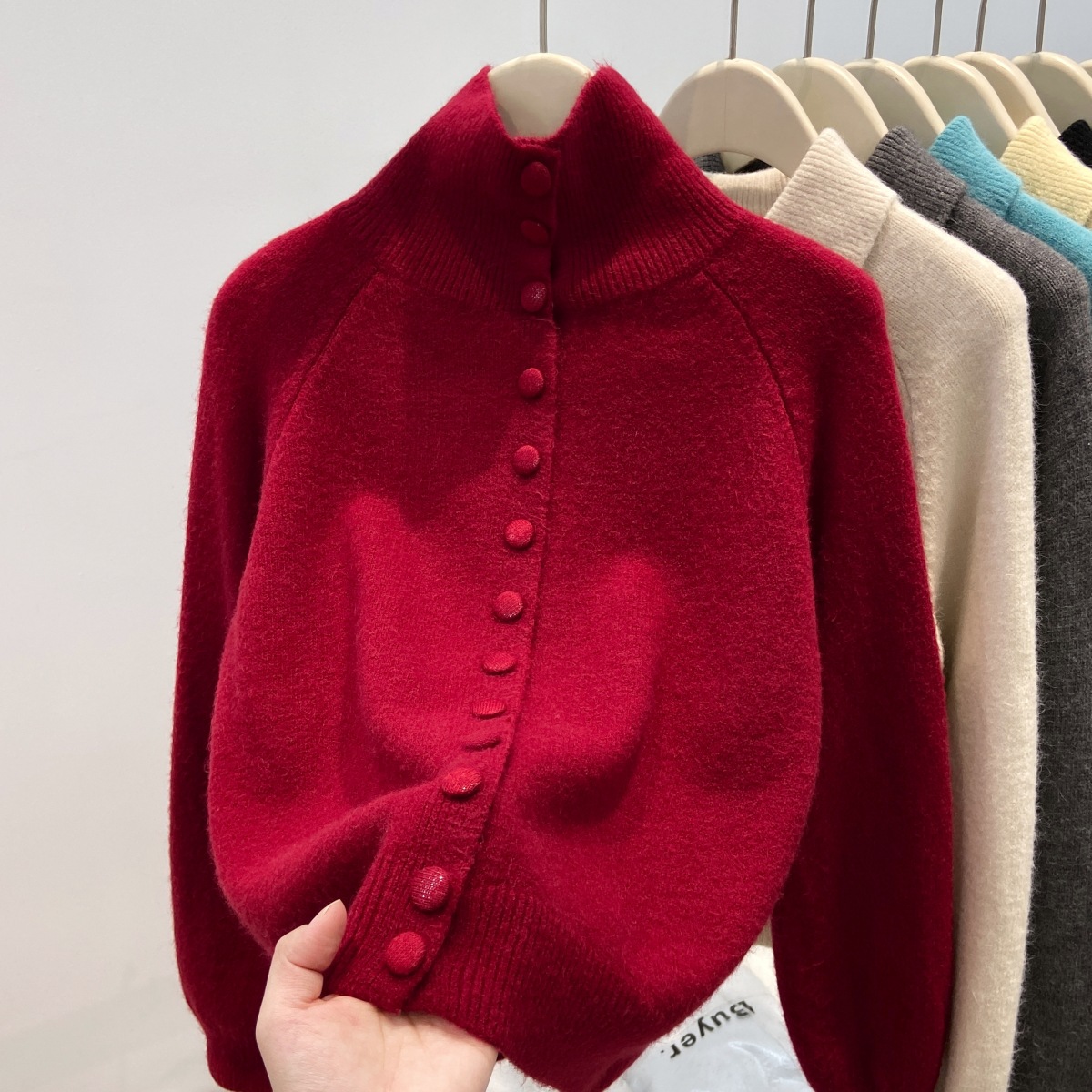 Turtleneck Knit 90S - Nieuwe Solid Candy Dames Gebreide Trui