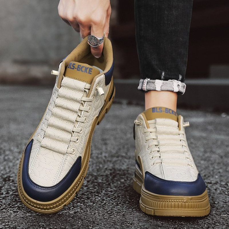 Vintage Fashion Mens - Instapper Platform Herenlaarzen Lente Herfst Aanbieding