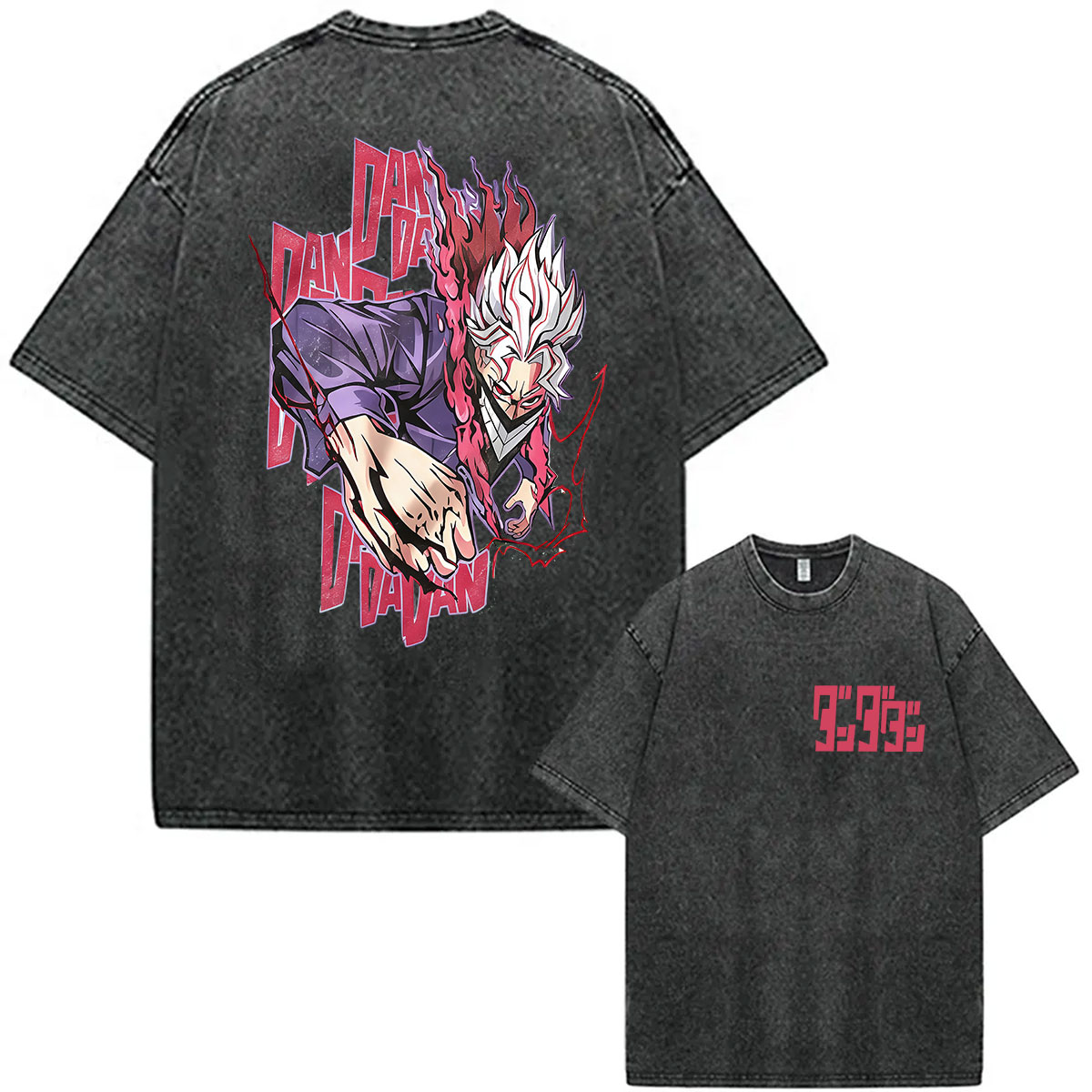 Vintage Ken Fashion - Vintage gewassen anime Dandadan Ken Takakura