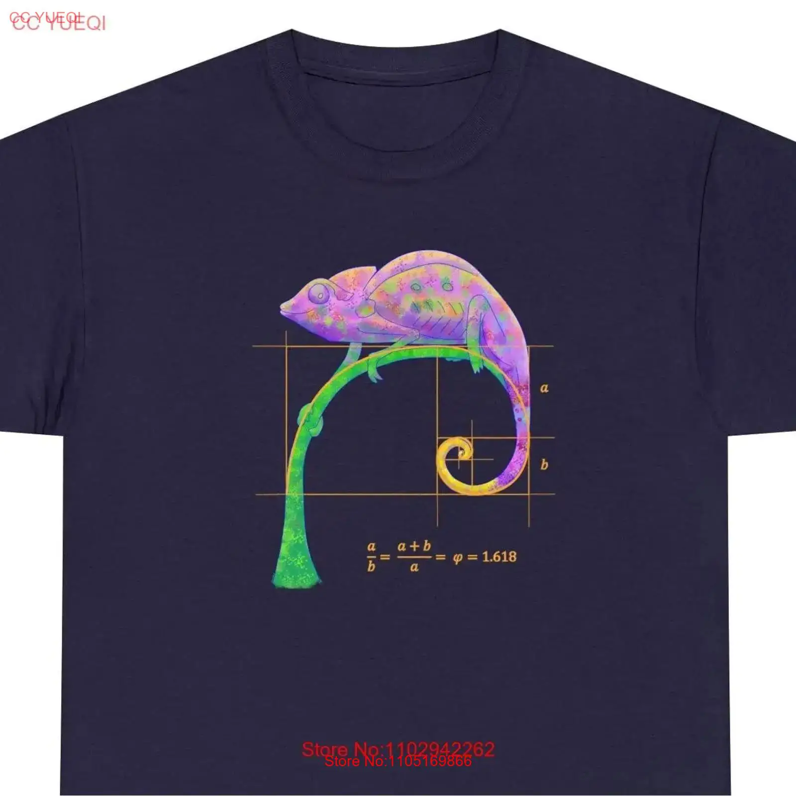Vintage Fashion Uk - Fibonacci Chameleon T-shirt UK distributeur vintage