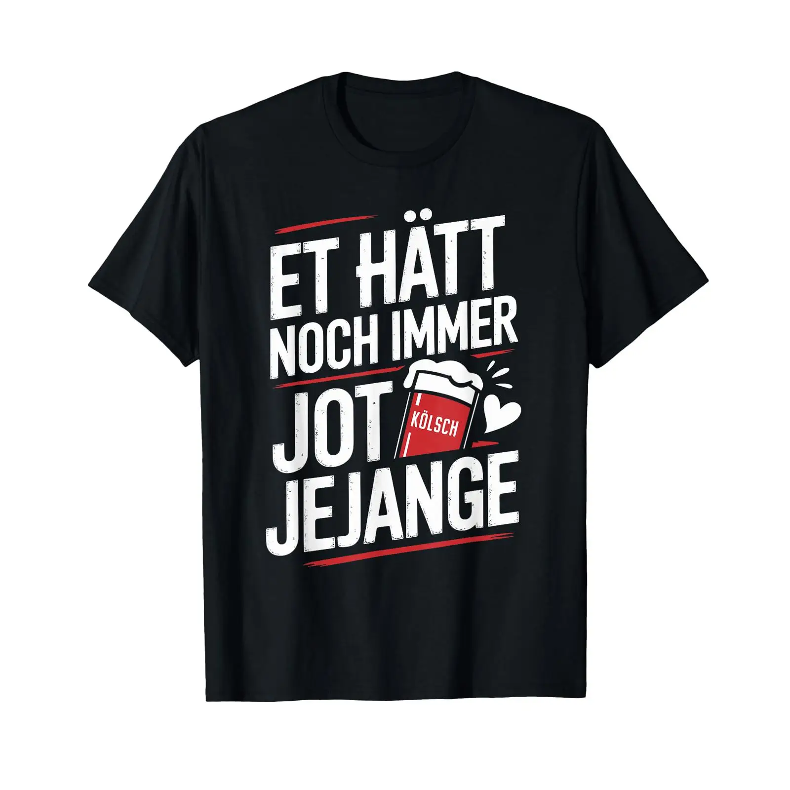 Vintage Fashion Köln - T-shirt met Duitse tekst 'Et Hätt